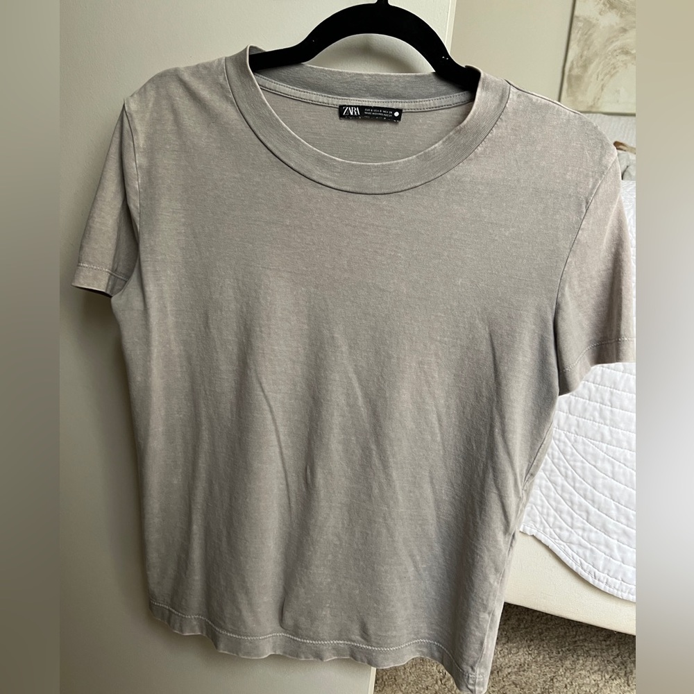 Zara washed effect t-shirt